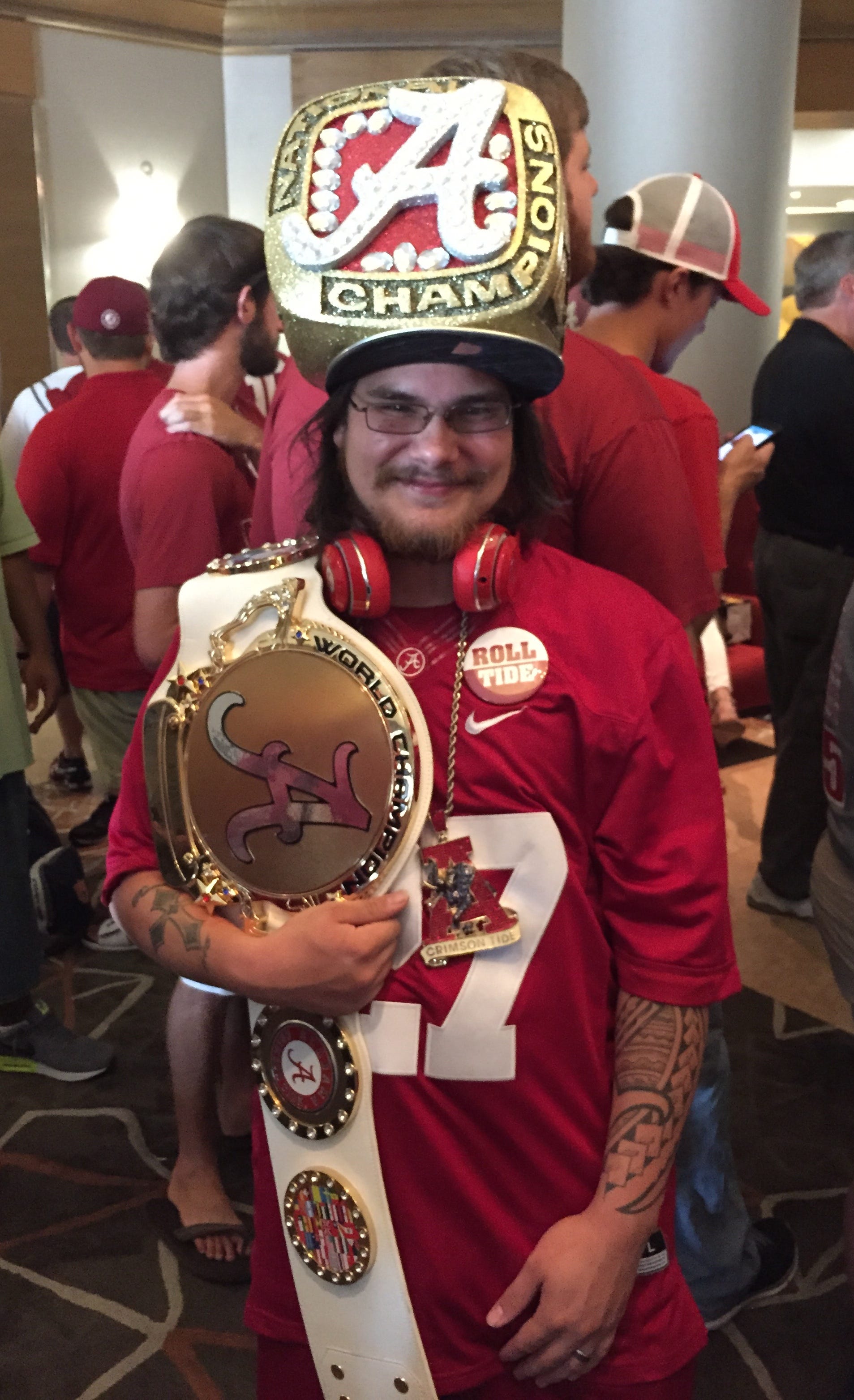 alabama national championship ring hat